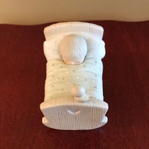 Precious Moments Vintage Figurine "Blessed are the Pure in Heart" Cradle Baby